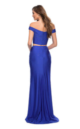 5 of 5 La Femme 29951 Dress Royal-Blue