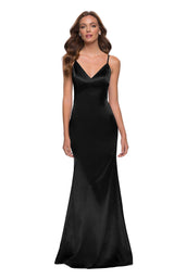 1 of 7 La Femme 29960 Dress Black