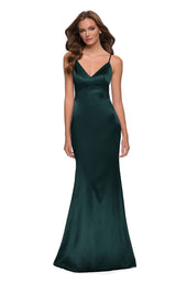 3 of 7 La Femme 29960 Dress Dark-Emerald