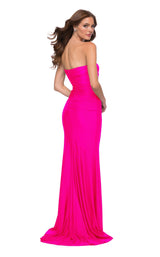 2 of 2 La Femme 29963 Dress Neon-Pink