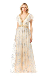 1 of 2 Lara 29966 Dress Champagne