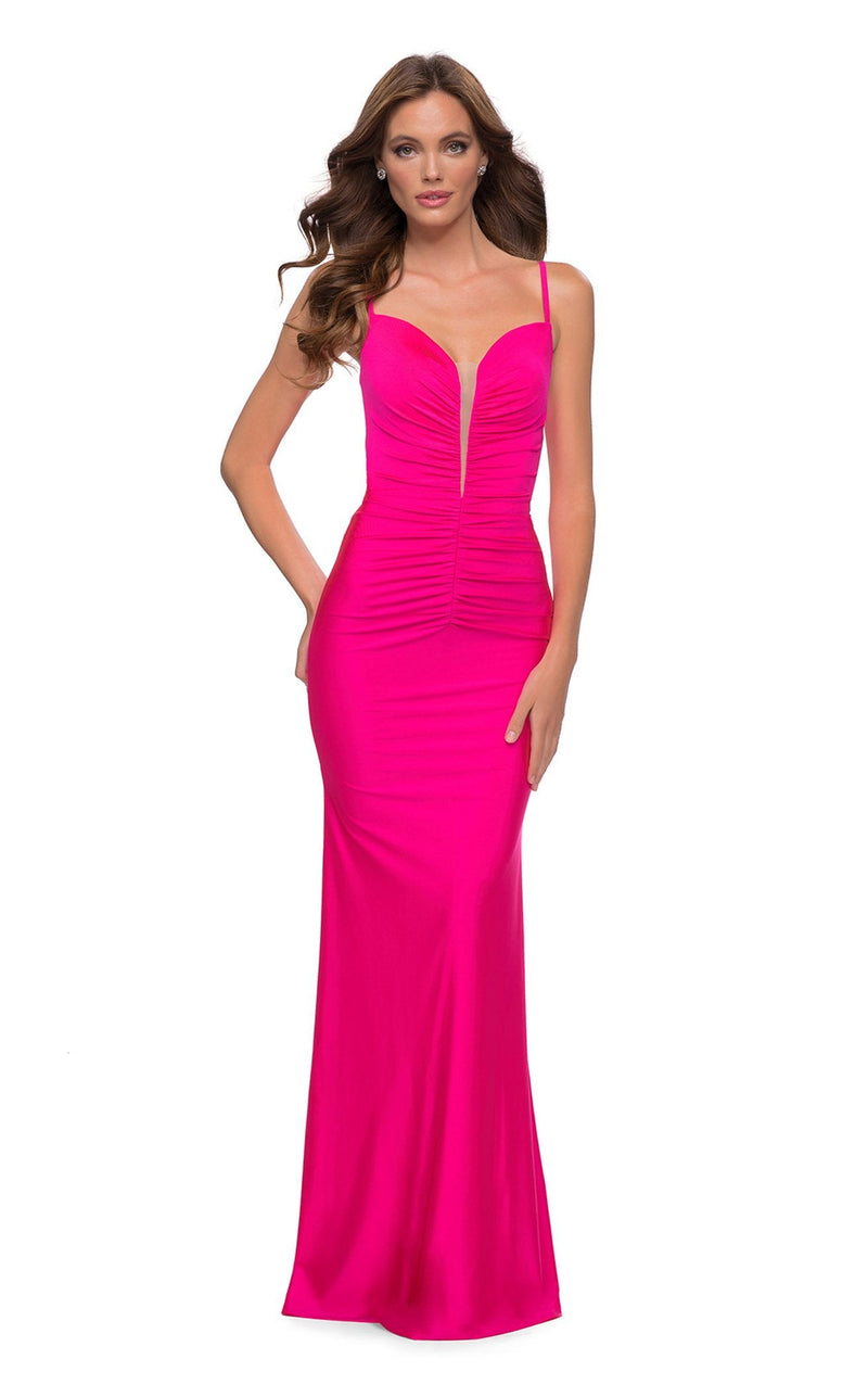 La Femme 29966 Dress Neon-Pink