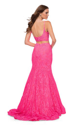 2 of 2 La Femme 29967 Dress Neon-Pink