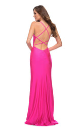 2 of 2 La Femme 29969 Dress Neon-Pink
