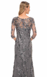 4 of 4 La Femme 29976 Dress Gunmetal