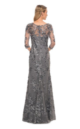 2 of 4 La Femme 29976 Dress Gunmetal