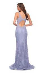 2 of 2 La Femme 29977 Dress Light-Periwinkle