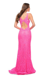 2 of 2 La Femme 29978 Dress Neon-Pink