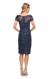 2 of 4 La Femme 29982 Dress Navy