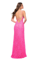 2 of 2 La Femme 29987 Dress Neon-Pink