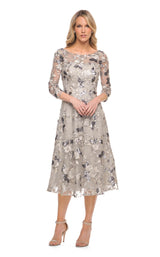 1 of 2 La Femme 29988 Dress Silver