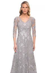 3 of 4 La Femme 29989 Dress Silver