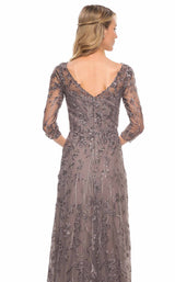4 of 4 La Femme 29994 Dress Gunmetal