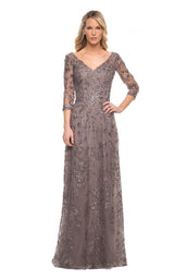 1 of 4 La Femme 29994 Dress Gunmetal