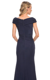 4 of 4 La Femme 29996 Dress Navy