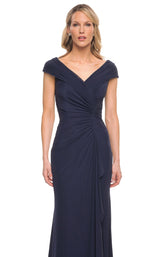 3 of 4 La Femme 29996 Dress Navy