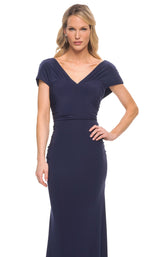3 of 4 La Femme 29998 Dress Navy