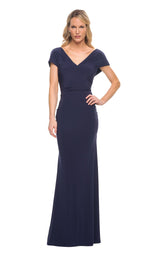 1 of 4 La Femme 29998 Dress Navy