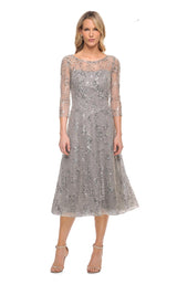 1 of 2 La Femme 30002 DressSilver