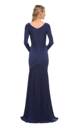 2 of 4 La Femme 30010 Dress Navy