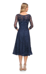 2 of 2 La Femme 30016 Dress Navy