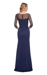 2 of 4 La Femme 30028 Dress Navy