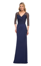 1 of 4 La Femme 30028 Dress Navy