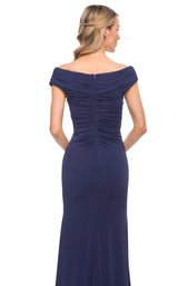 4 of 4 La Femme 30040 Dress Navy