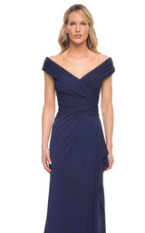 3 of 4 La Femme 30040 Dress Navy