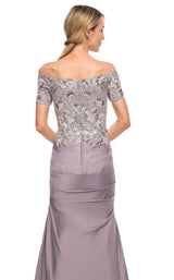 4 of 4 La Femme 30045 Dress Silver