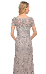 4 of 4 La Femme 30053 Dress Lavender-Gray