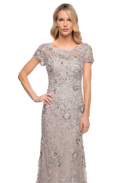 3 of 4 La Femme 30053 Dress Lavender-Gray