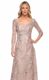 3 of 4 La Femme 30054 Dress Mauve