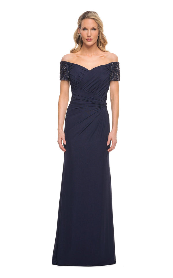 La Femme 30057 Dress Navy