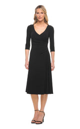 1 of 2 La Femme 30069 Dress Black