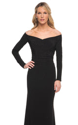 3 of 4 La Femme 30073 Dress Black