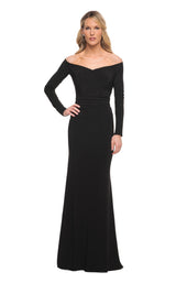 1 of 4 La Femme 30073 Dress Black