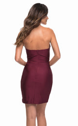 6 of 6 La Femme 30076 Dress Dark-Berry