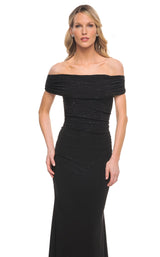3 of 4 La Femme 30117 Dress Black