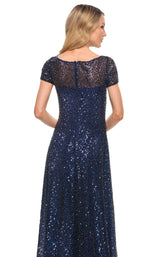 4 of 4 La Femme 30122 Dress Navy