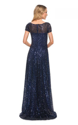 2 of 4 La Femme 30122 Dress Navy