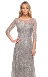 3 of 4 La Femme 30161 Dress Silver