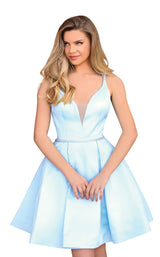 1 of 3 Clarisse 30163 Dress Powder-Blue