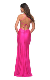 2 of 4 La Femme 30172 Dress Neon-Pink