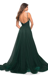 3 of 8 La Femme 30180 Dress Dark-Emerald