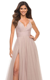 6 of 8 La Femme 30180 Dress Dusty-Mauve