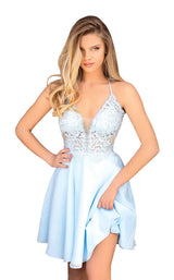 1 of 3 Clarisse 30190 Dress Pale-Blue