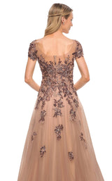 4 of 4 La Femme 30197 Dress Cocoa