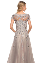 4 of 4 La Femme 30239 Dress Silver-Pink