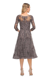 2 of 2 La Femme 30268 Dress Gunmetal
